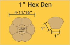 1in Hex Dresden Small Pack 6 Complete Plates - Paper Pieces