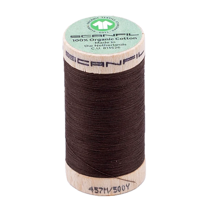 Coffee Liqueur 50/2 Weight Scanfil Organic Thread 457 Metres (500 Yards)