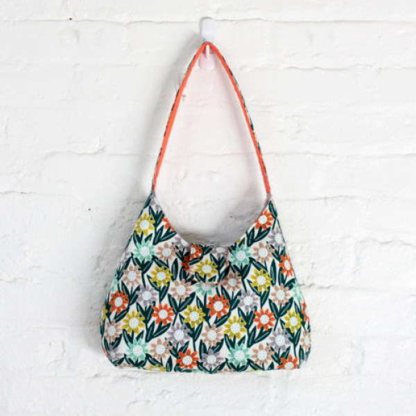 Handbag made using Colourful Blooms from the range 