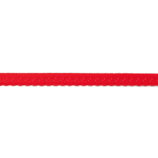 Red Foldover Scalloped Edge Elastic - 12mm X 25m