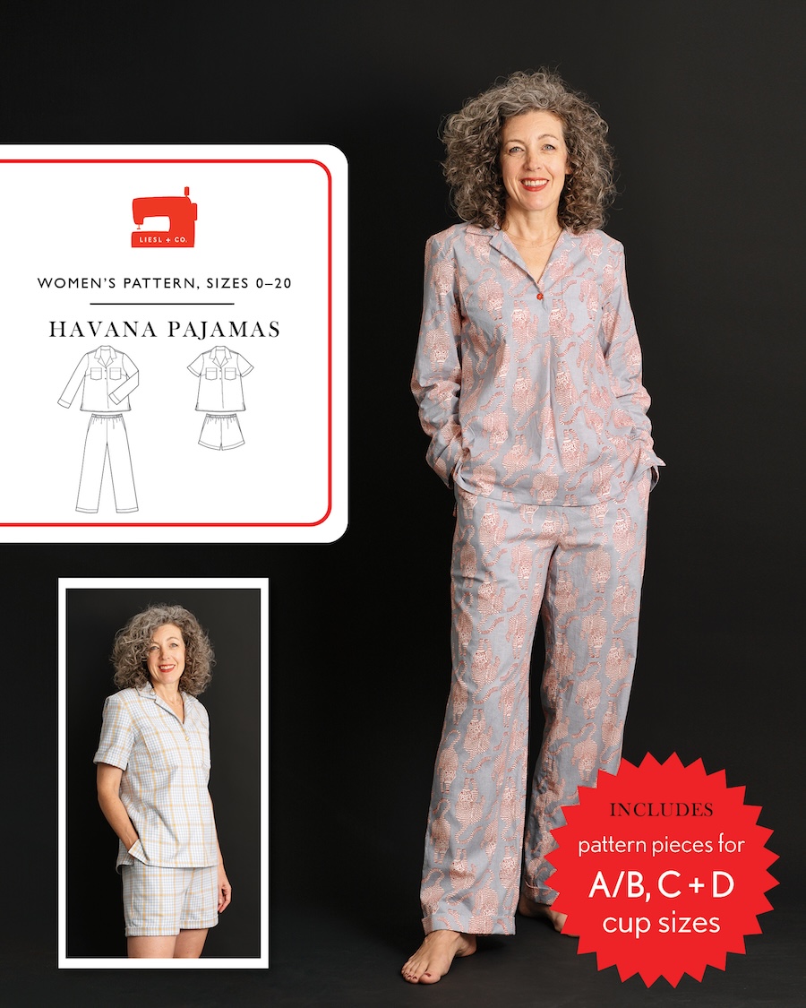 Havana Pajamas Pattern By Liesl + Co (Avail Dec)