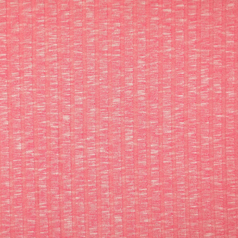 Sete Pink Melange Summer Rib Knit Fabric &#8987;