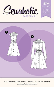 Nicola Dress Pattern By Sewaholic