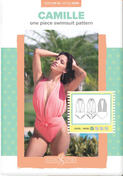 Camille One Piece Swimsuit by Sirena Patterns