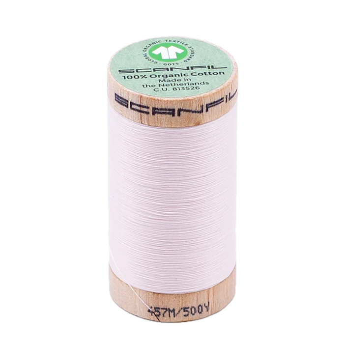 Delicacy 50/2 Weight Scanfil Organic Thread 457 Metres (500 Yards)