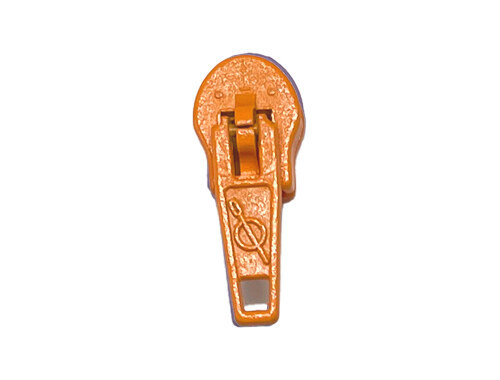 Orange Standard #3 Pinlock Zipper Pull Bulk