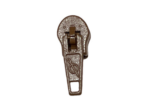 Brown Standard #3 Pinlock Zipper Pull Bulk