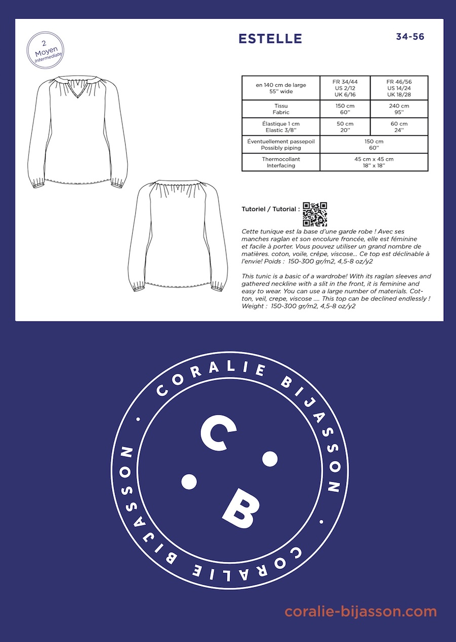 Estelle Tunic Pattern By Coralie Bijasson