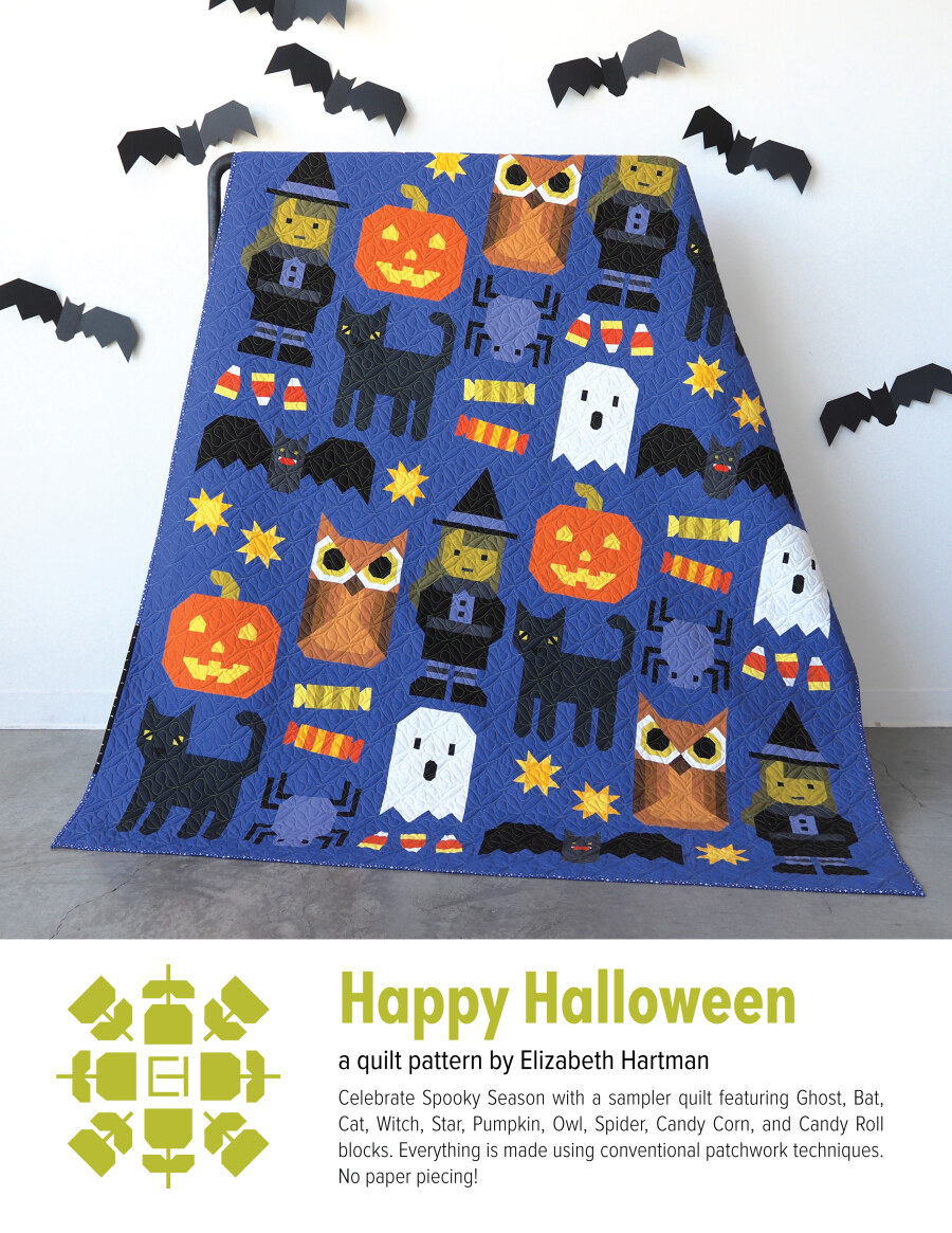 Happy Halloween Pattern By Elizabeth Hartman