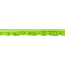 Lime Ruffle Edge Elastic - 14mm X 25m