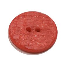 Acrylic Button 2 Hole Textured Speckle 23mm Red