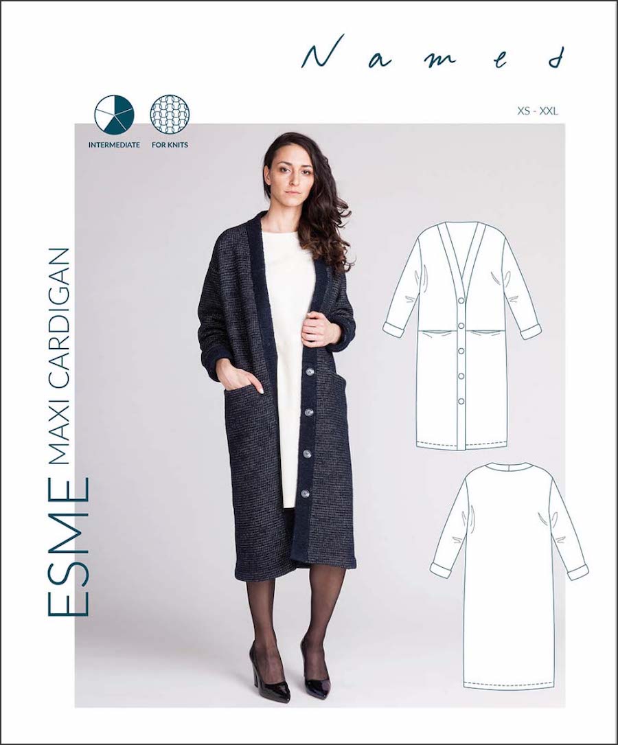 Esme Maxi Cardigan By Named Patterns