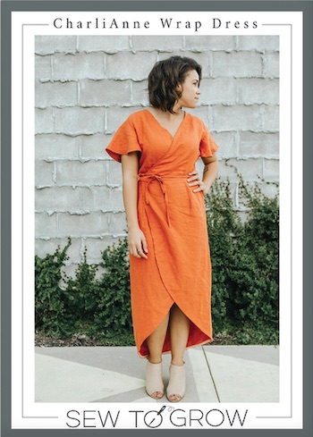 Charli Anne Wrap Dress Pattern By Sew to Grow