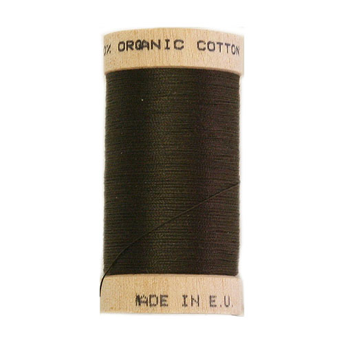 Scanfil Organic Thread 100 Metre Spool - Dark Brown
