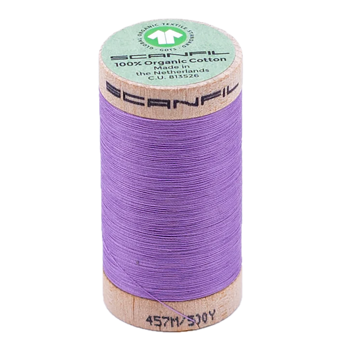 Regal Orchid 50/2 Weight Scanfil Organic Thread 457 Metres (500 Yards)