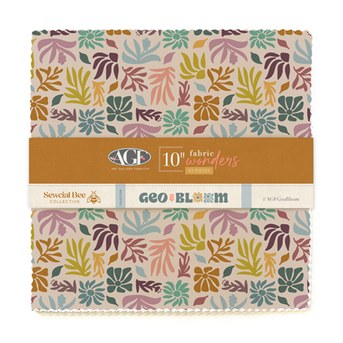 10in Fabric Wonders from GeoBloom by AGF Sewcial Bee Collective for AGF (Avail Jan)