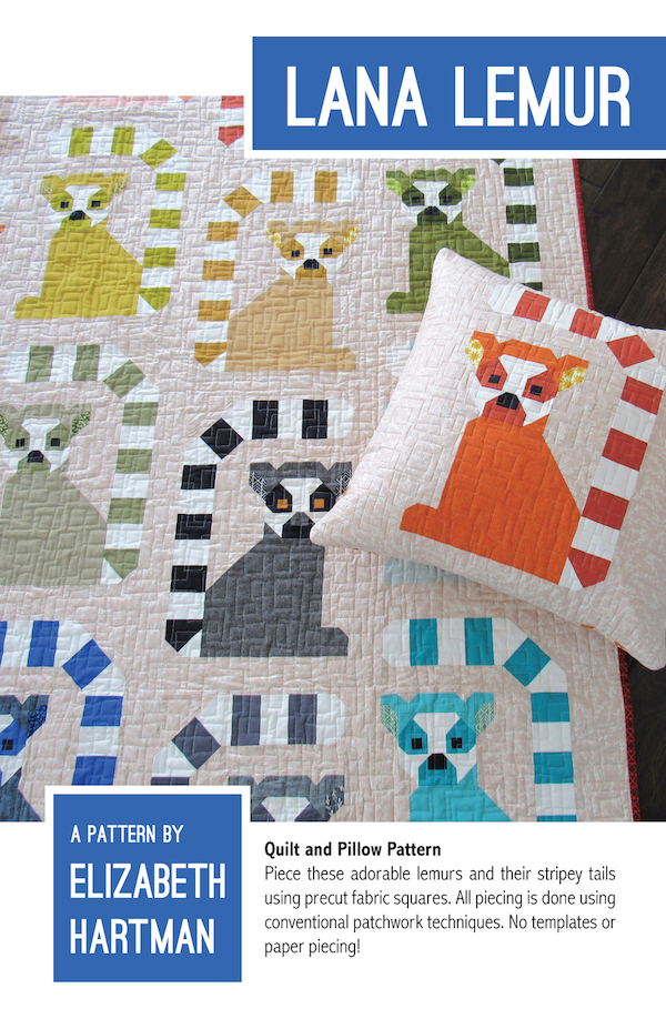 Lana Lemur Quilt Pattern By Elizabeth Hartman
