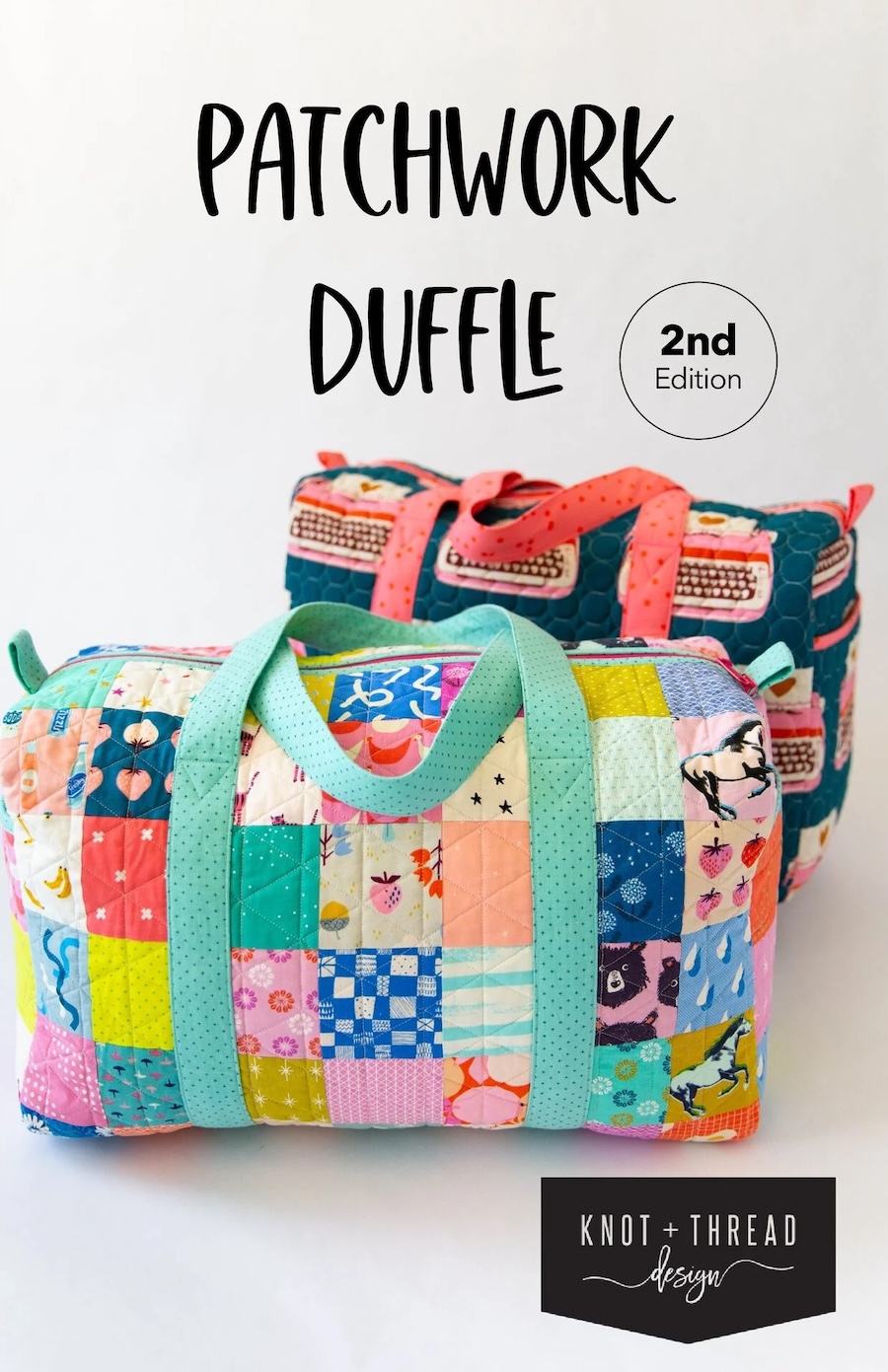 Patchwork Duffle Bag Pattern By Knot And Thread