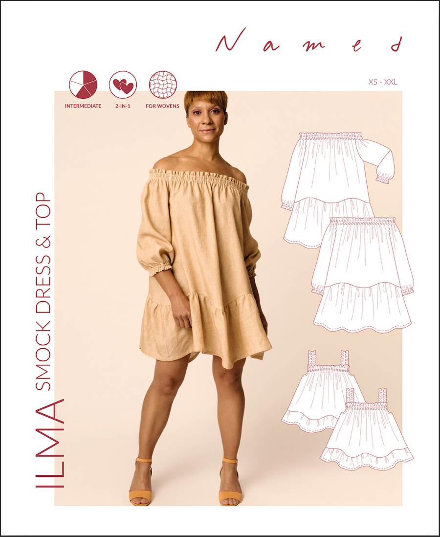 Ilma Smock Dress & Top By Named Patterns