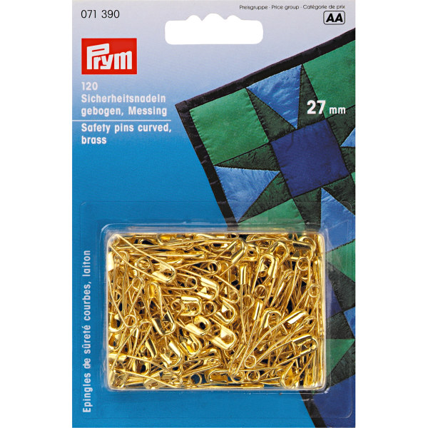 Prym Safety Pins Gold Colour 27 mm