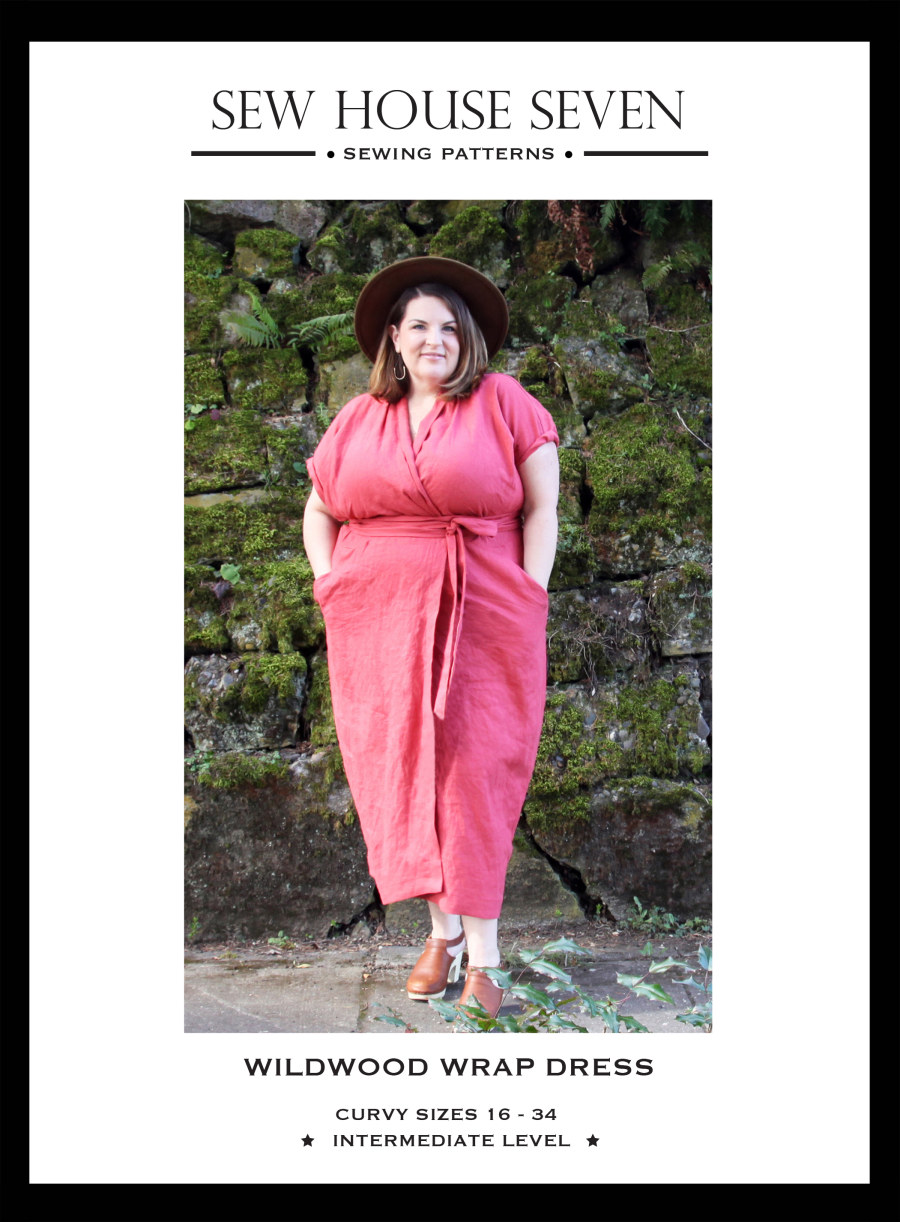The Wildwood Curvy Wrap Dress Pattern By Sew House