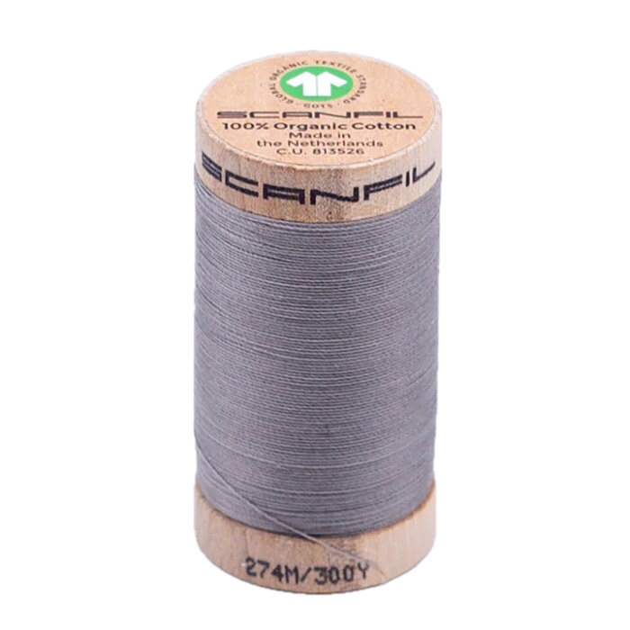 Limestone 30/2 Weight Scanfil Organic Thread 274 Metres (300 Yards)