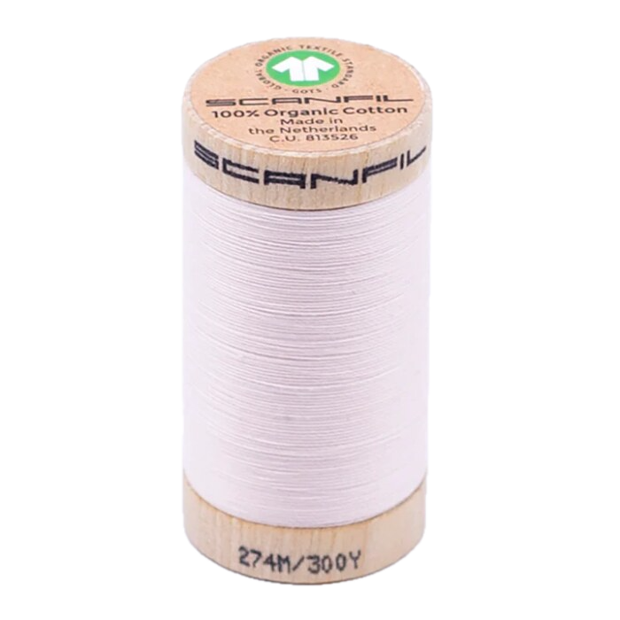 Delicacy 30/2 Weight Scanfil Organic Thread 274 Metres (300 Yards)