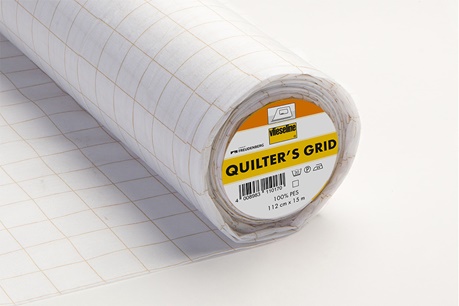 Vlieseline Fusible Quilters Grid 1in Square 15m Bolt
