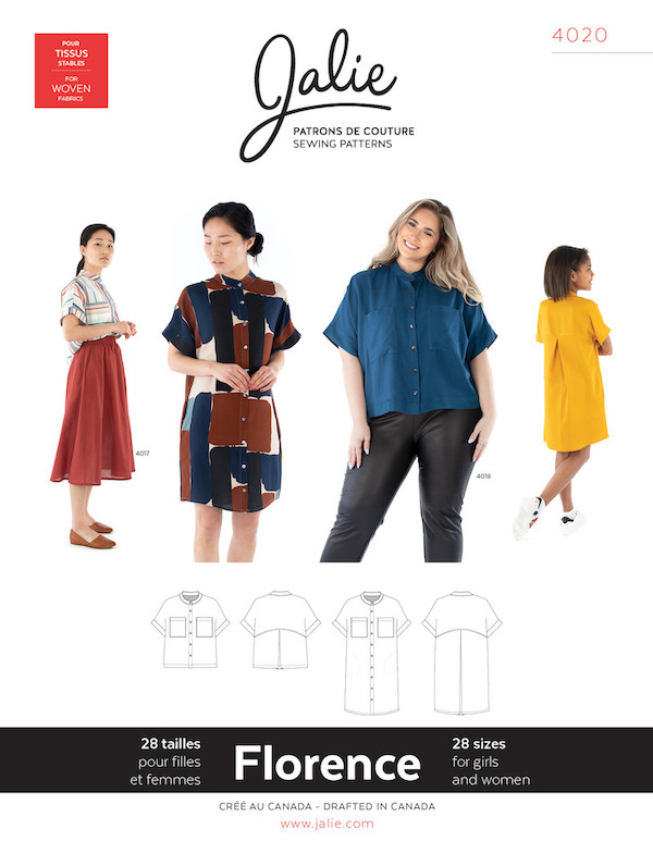 Florence Shirt and Shirtdress Pattern by Jalie