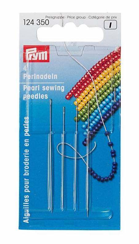 Prym Pearl Sewing Needles No.12 With Silver Eye 25pcs