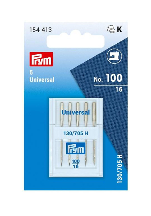 Prym Sewing Machine Needles 130/705 Universal 100/16 5 Pieces