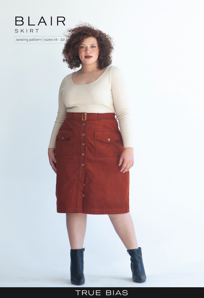 Blair Skirt Pattern Size 14-32 By True Bias (Avail Nov)