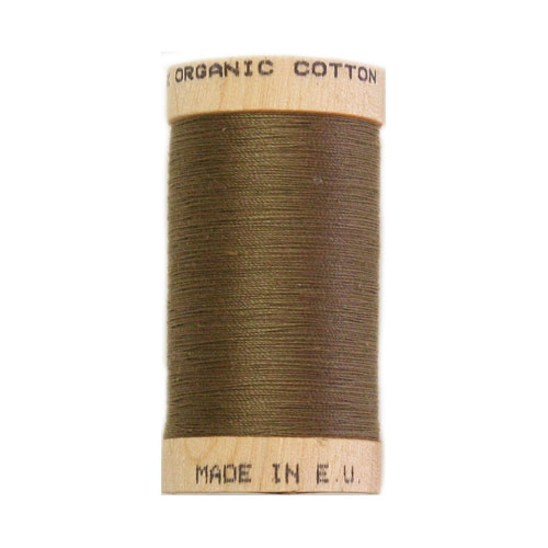Scanfil Organic Thread 100 Metre Spool - Khaki