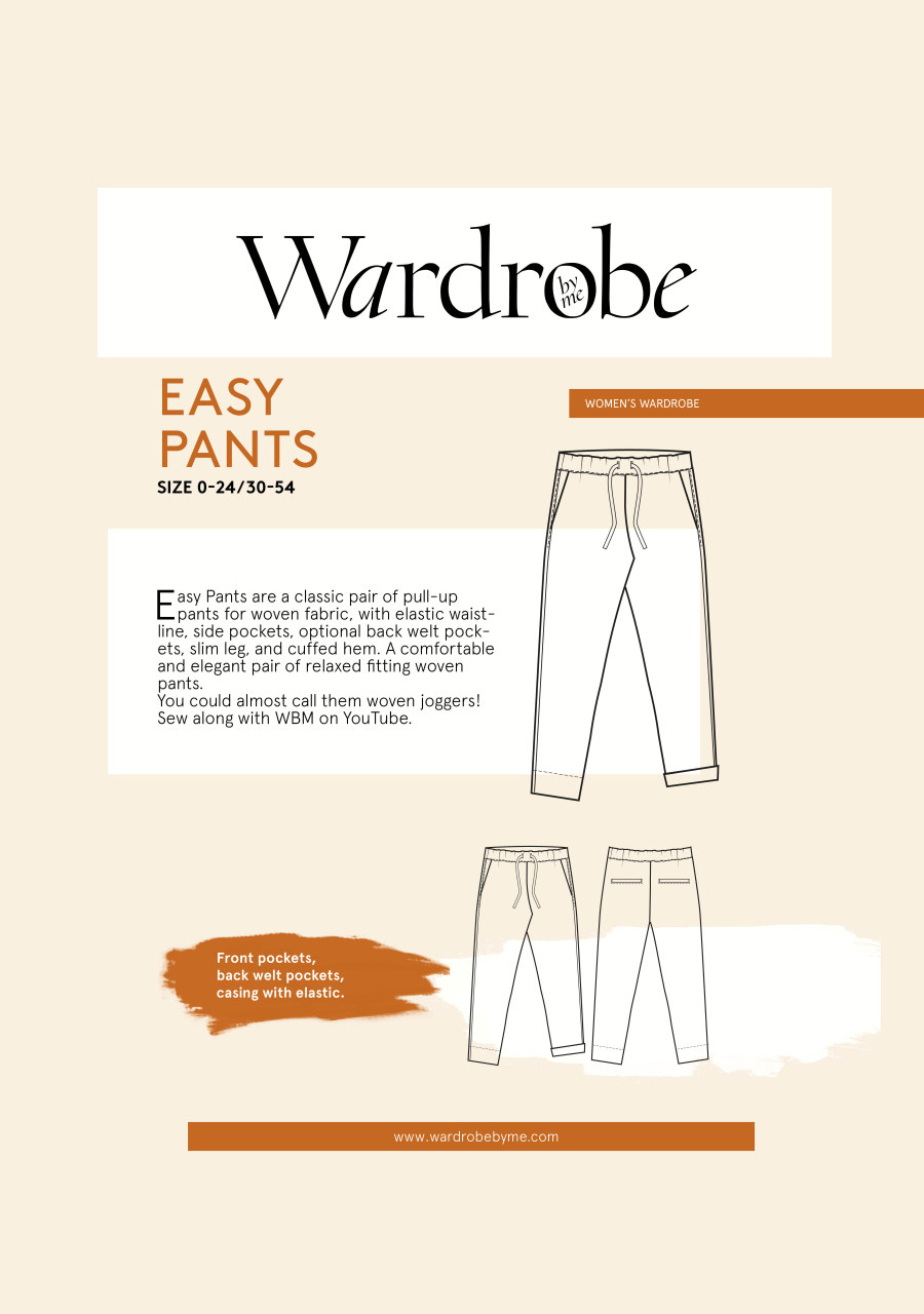 Easy Pants Pattern by Wardrobe By Me