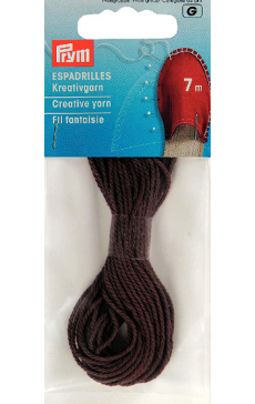 Espadrille Chocolate Creative Yarn, 7m, 100% Cotton