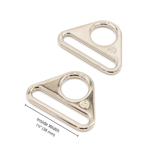 Triangle Ring - Nickel - 1.5 in (38mm) Pack of 2 ByAnnie