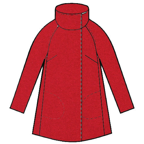 Red Coat from Westport by Modelo Fabrics