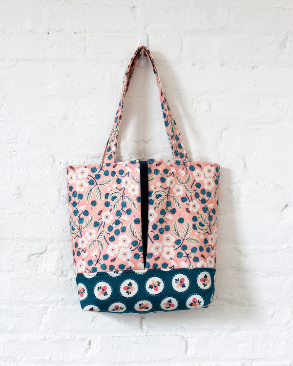 Tote made using Bramble Ramble from the range 