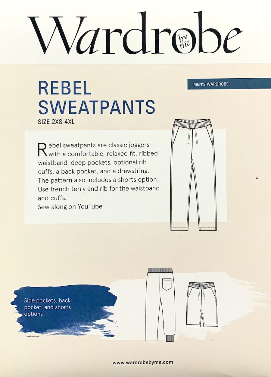 Mens Rebel Sweat Pants Pattern by Wardrobe By Me