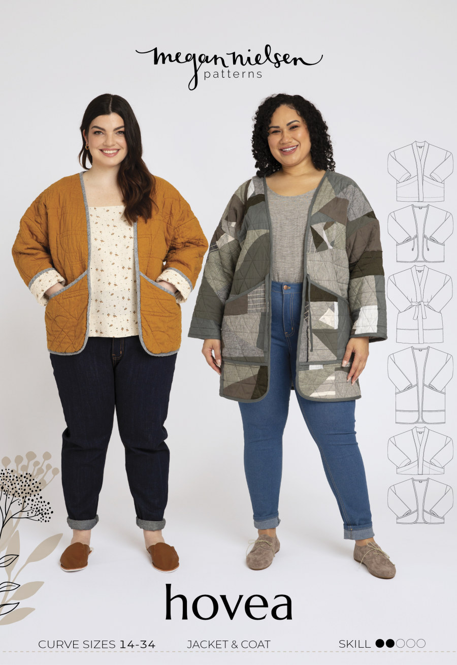 Hovea Curve Jacket & Coat Pattern By Megan Nielsen