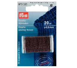 Brown Elastic Sewing Thread / Shirring O.5mm X 20m &#8987;