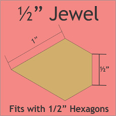 0.5 Inch Jewels 100 Pieces - Paper Piecing