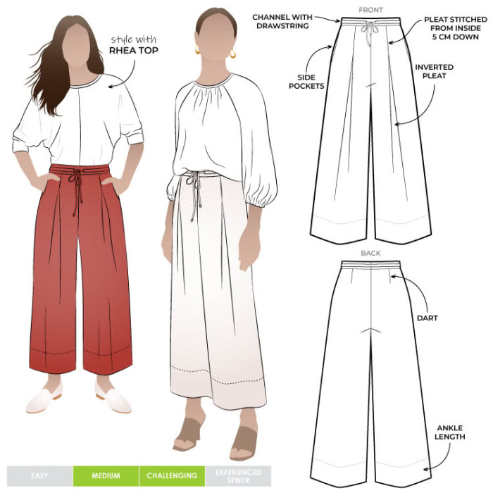 Milan Woven Pant Pattern Size 4-16 By Style Arc