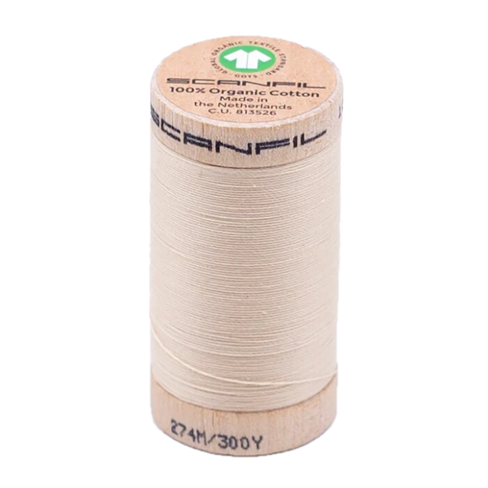 Shortbread 30/2 Weight Scanfil Organic Thread 274 Metres (300 Yards)