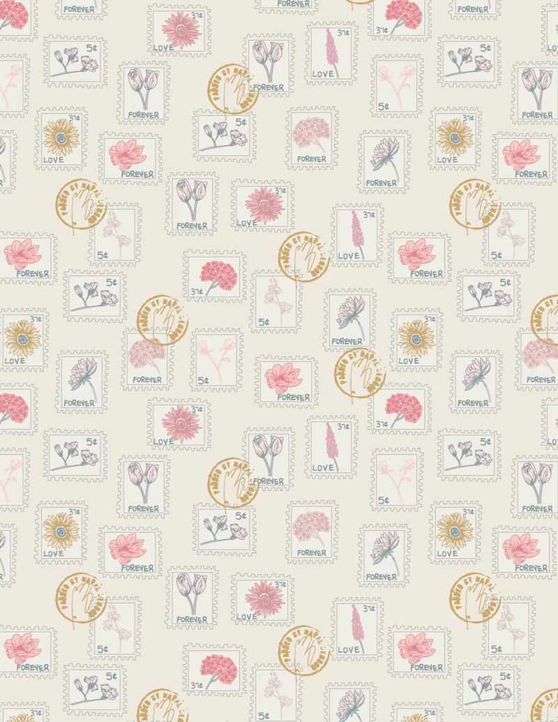 Foral Postage Pearl from Love Letters by Becca Plymale for AGF (Avail Dec)
