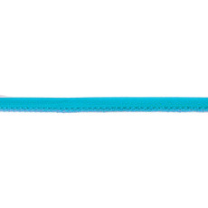 Aqua Crochet-edged Poplin Bias Binding Double Fold - 15mm X 25m &#8987;