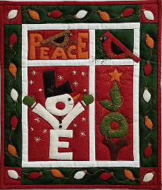 Love Joy Peace 13in x 15in (33cm x 38cm) Quilt Kit