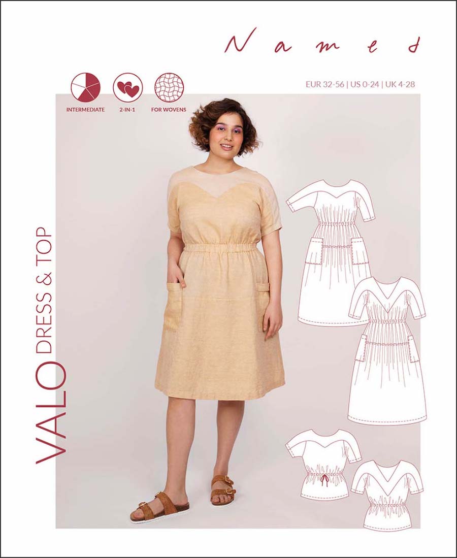 Valo Dress and Top By Named Patterns