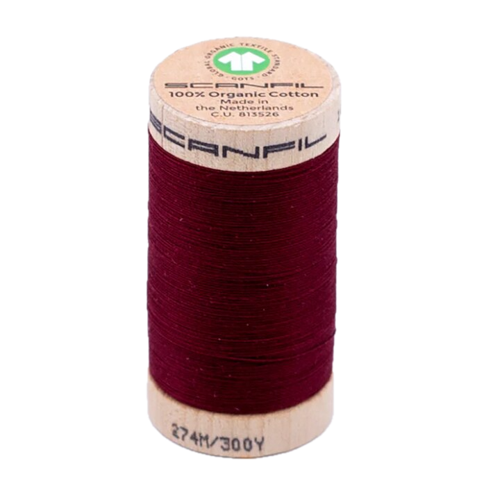 Rhubarb 30/2 Weight Scanfil Organic Thread 274 Metres (300 Yards)