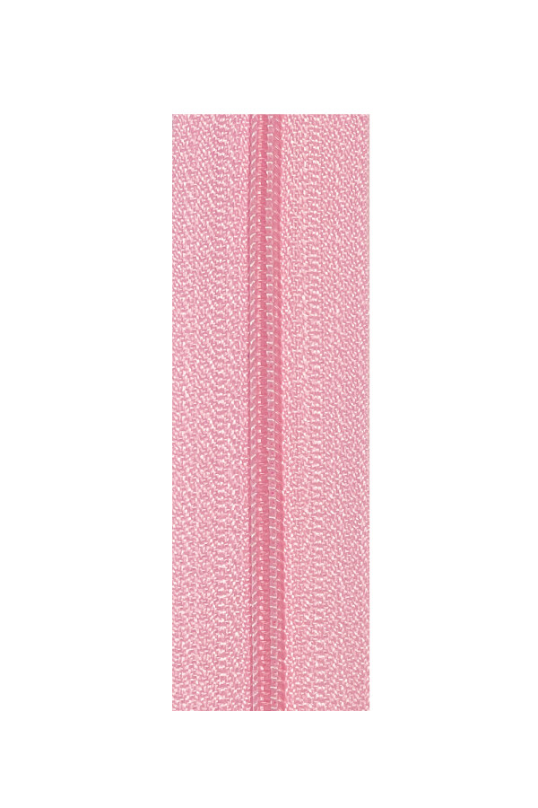 Pink Standard #3 Continuous Zipper Tape Bulk